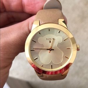 Gold and tan toys watch